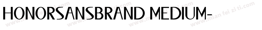 HONORSANSBRAND MEDIUM字体转换